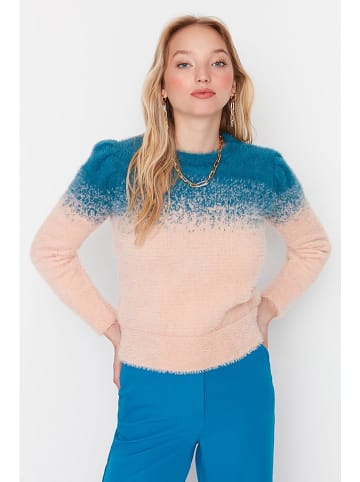 trendyol Pullover in Beige/ Blau