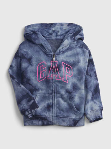 GAP Sweatjacke in Dunkelblau/ Blau