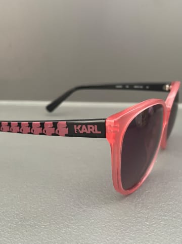 Karl Lagerfeld Damen-Sonnenbrille in Schwarz-Rosa/ Rot