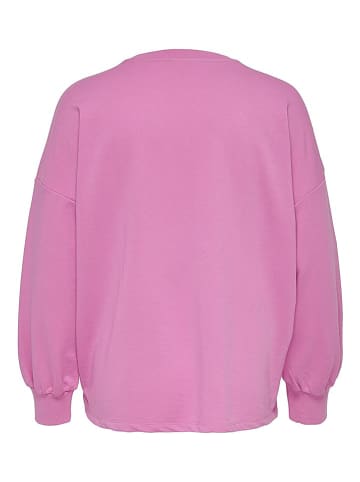 ONLY Carmakoma Sweatshirt "Alda" in Pink