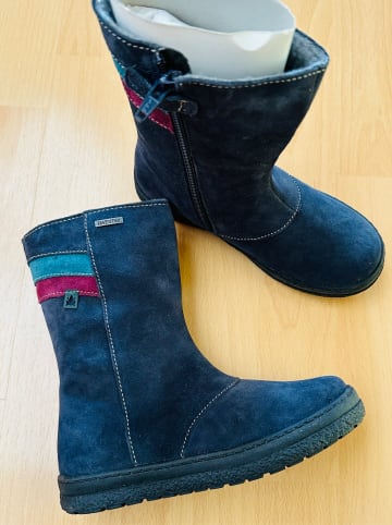 El Naturalista Leder-Winterstiefel in Dunkelblau