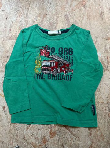 Salt and Pepper Longsleeve "Vehicles" in Grün