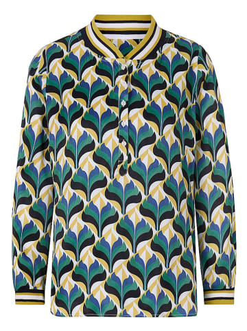 Heine Bluse in Grün/ Beige