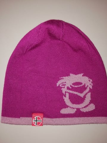 Trollkids Wende-Beanie "Troll" in Lila/ Rosa