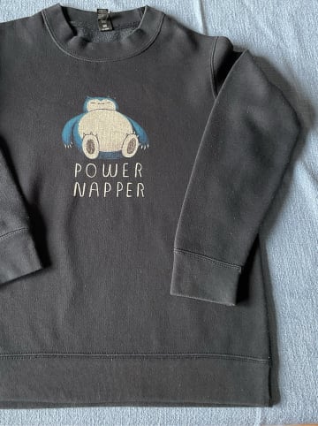 WOOOP Sweatshirt "Power Napper" in Dunkelblau