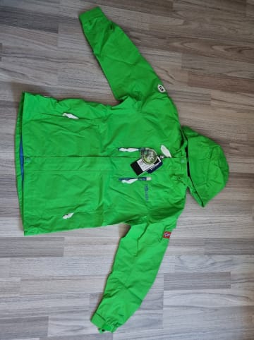 Trollkids Regenjacke "Femund" in Hellgrün/ Blau