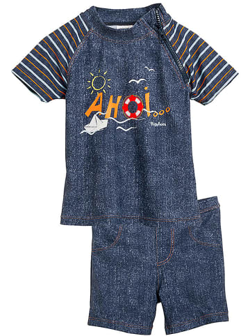 Playshoes Playshoes 2tlg. Badeoutfit in Dunkelblau "Ahoi", 134/140, neu mit Etikett