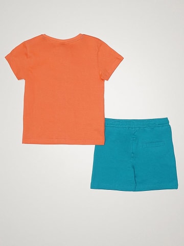 Street MONKEY 2tlg. Outfit "Fresh Time" in Orange/ Petrol