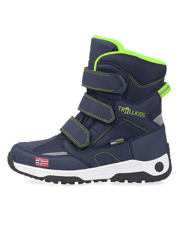 Trollkids Winterboots "Lofoten XT" in Dunkelblau/ Hellgrün