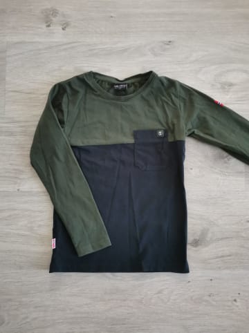 Trollkids Funktionsshirt "Bergen" in Dunkelblau/ Khaki