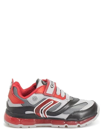 Geox Sneakers "Android" in Grau/ Rot