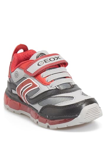 Geox Sneakers "Android" in Grau/ Rot