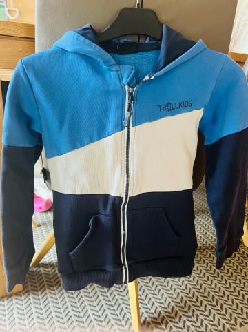 Trollkids Sweatjacke "Alesund" in Blau/ Weiß/ Dunkelblau