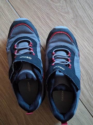 Geox Trekkingschuhe "Magnetar" in Schwarz/ Rot/ Grau