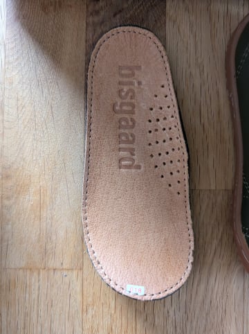 bisgaard Leder-Lauflernschuhe in Khaki