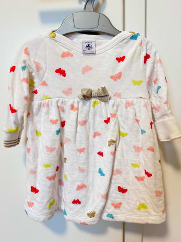 PETIT BATEAU Kleid in Weiß/ Bunt