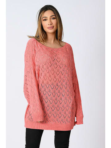 Plus Size Company Pullover "Emilie" in Koralle