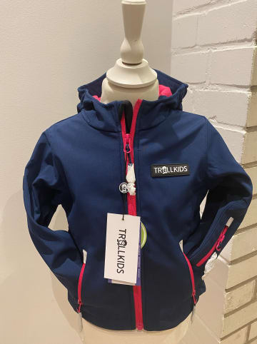 Trollkids Softshelljacke "Oslofjord" in Dunkelblau/ Fuchsia