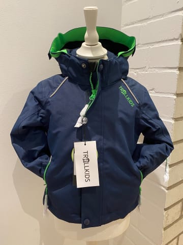 Trollkids Ski-/ Snowboardjacke "Holmenkollen Pro" in Dunkelblau/ Grün