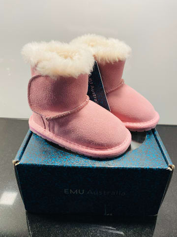 EMU Leder-Winterboots "Toddle" in Rosa