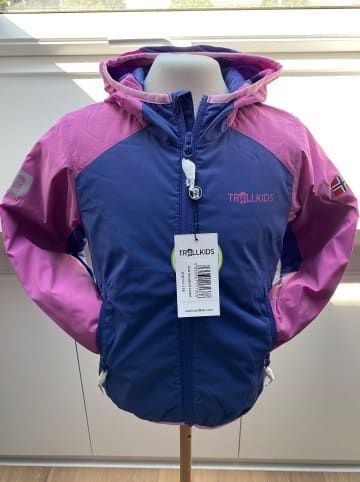 Trollkids Funktionsjacke "Halsafjord" in Dunkelblau/ Lila