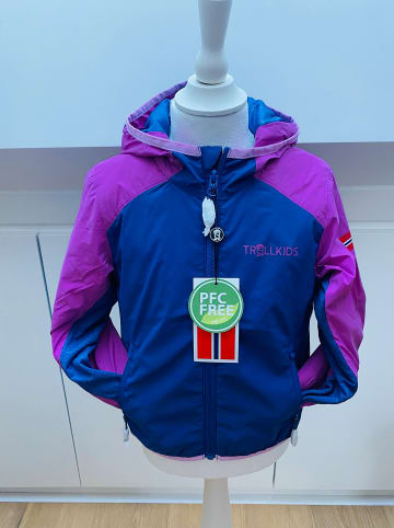 Trollkids Funktionsjacke "Halsafjord" in Dunkelblau/ Lila