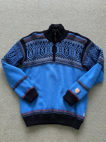 cmp Strickpullover in Blau/ Schwarz