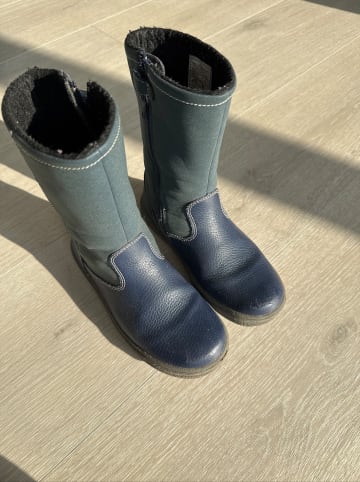 Ciao Leder-Winterstiefel in Dunkelblau