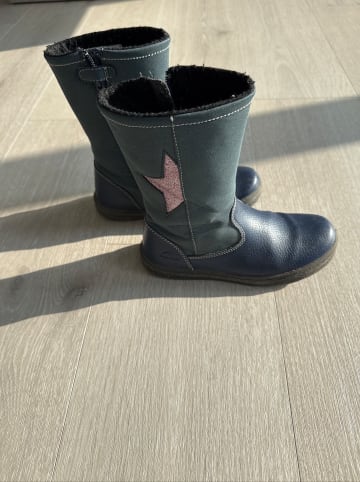 Ciao Leder-Winterstiefel in Dunkelblau
