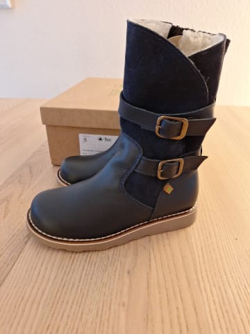El Naturalista Leder-Winterstiefel in Dunkelblau