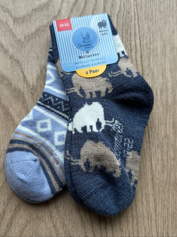 Sterntaler 2er-Set: Socken in Blau/ Dunkelblau