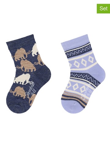 Sterntaler 2er-Set: Socken in Blau/ Dunkelblau