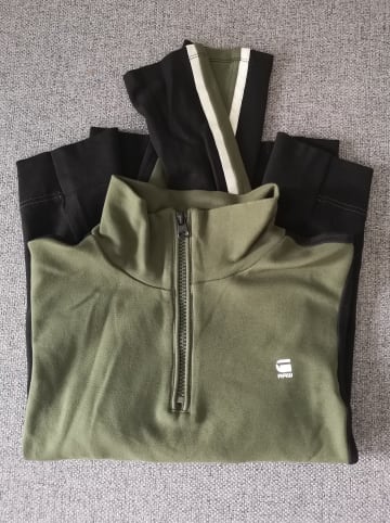 G-Star Sweatshirt in Khaki/ Schwarz