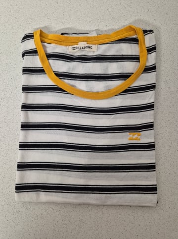 Billabong Shirt "Soul Babe" in Weiß/ Schwarz/ Orange