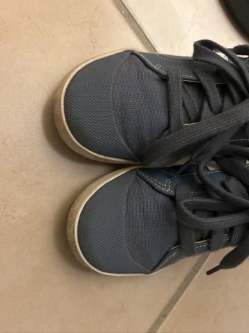 Geox Sneakers "Kiwi" in Graublau/ Gelb