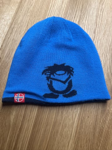 Trollkids Wende-Beanie "Troll" in Dunkelblau/ Hellblau