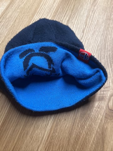 Trollkids Wende-Beanie "Troll" in Dunkelblau/ Hellblau