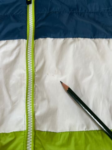cmp Steppjacke in Blau/ Weiß/ Limette