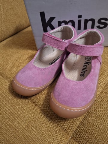 kmins Leder-Spangenballerinas in Rosa