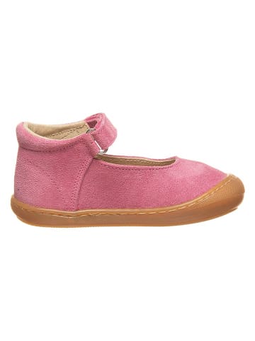 kmins Leder-Spangenballerinas in Rosa