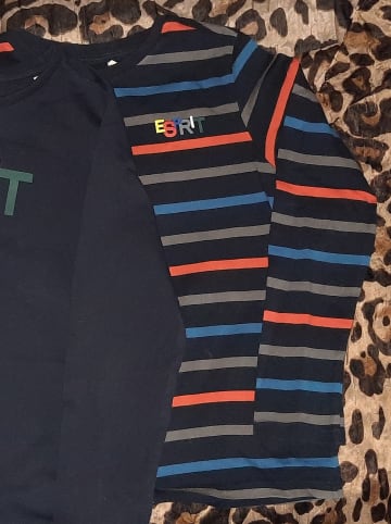 ESPRIT 2er-Set: Longsleeves in Dunkelblau