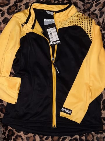 Kempa Trainingsjacke "Emotion" in Schwarz/ Gelb