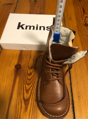 kmins Leder-Boots in Hellbraun