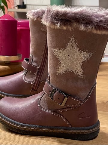 Ciao Leder-Winterstiefel in Rosa