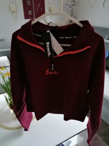 Bench Sweatshirt "Rochelle" in Bordeaux