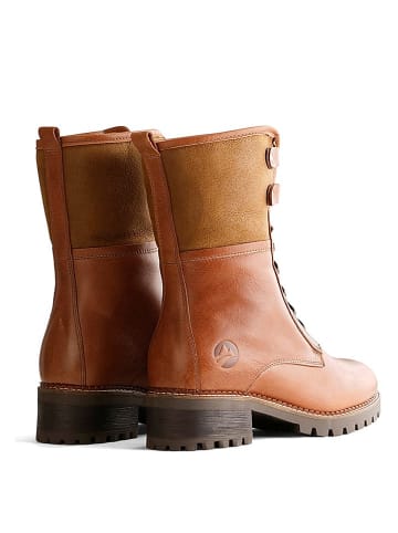 TRAVELIN' Leder-Boots "Myre" in Hellbraun
