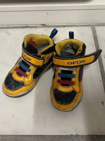 Geox Sneakers "Inek" in Schwarz/ Gelb