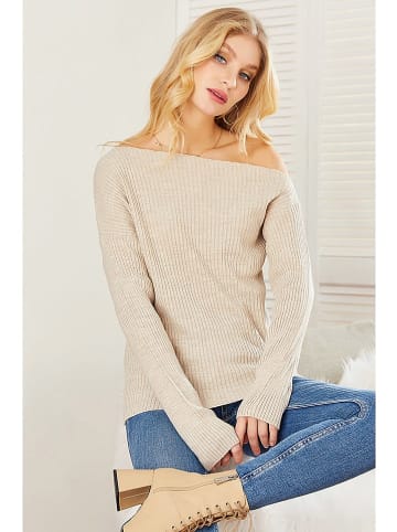 Milan Kiss Pullover in Beige