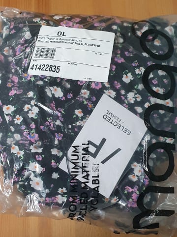 SELECTED FEMME Kleid "Fiola" in Schwarz/ Bunt