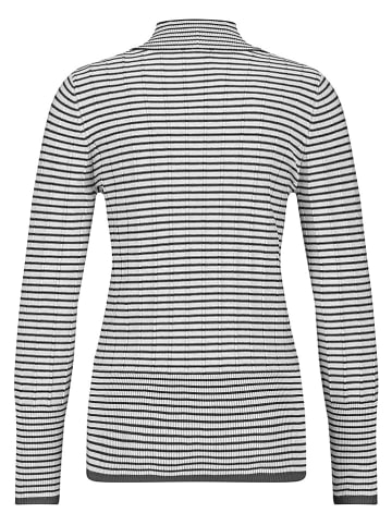 Gerry Weber Rollkragenpullover in Schwarz/ Weiß